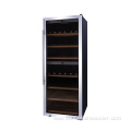 Full glass door dual zone wine cooler